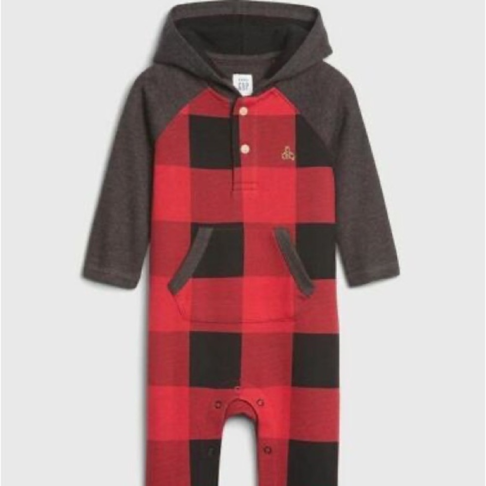 Baby Gap Buffalo plaid romper